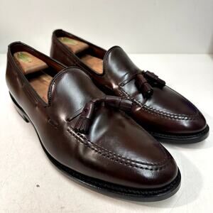 FULLY RESOLED Allen Edmonds Grayson Tassel Loafer Color 8 Shell Cordovan 11 C
